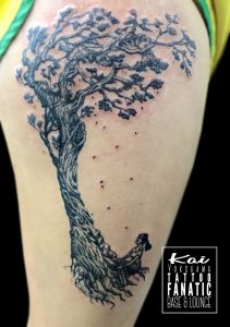 tree dot tattoo