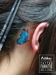 butterfly　蝶々　青　blue