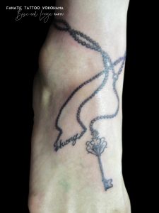 anklet tattoo　カギタトゥー