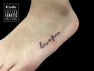 letter tattoo　文字タトゥー