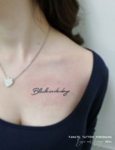 letter tattoo　文字タトゥー