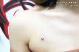 alphabet initial tattoo　アルファベット　インシャル　タトゥー
