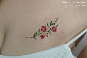 flower tattoo　花タトゥー